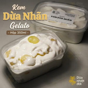 Kem Gelato Dừa Nhãn